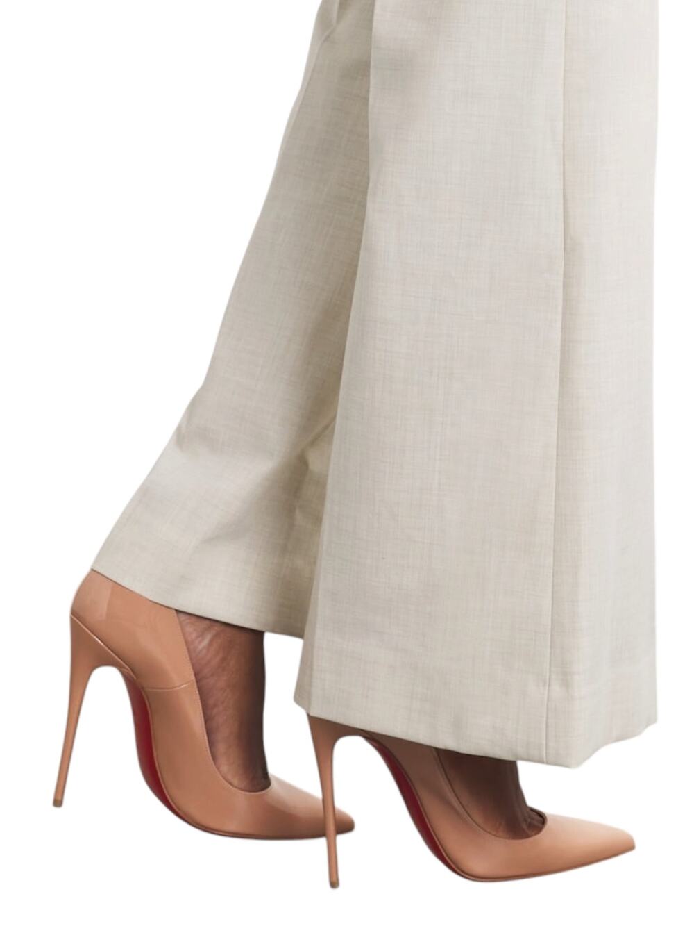Christian Louboutin So Kate Patent Leather Pumps Beige Size 38
